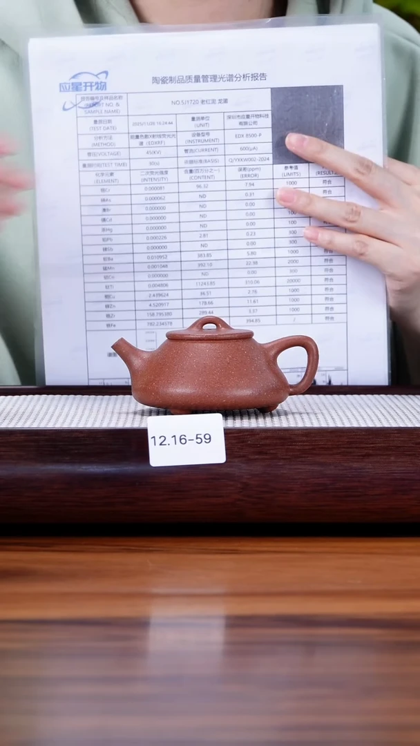 茶壶紫砂12.16-59  95全 桃花泥 平盖石瓢130