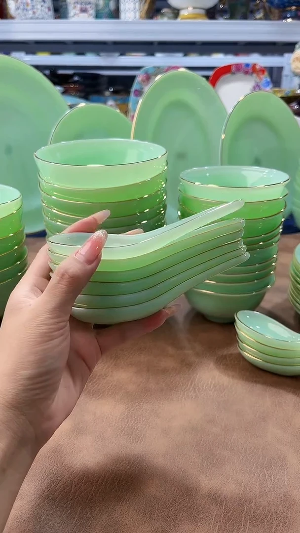 玉瓷小勺子6只餐具