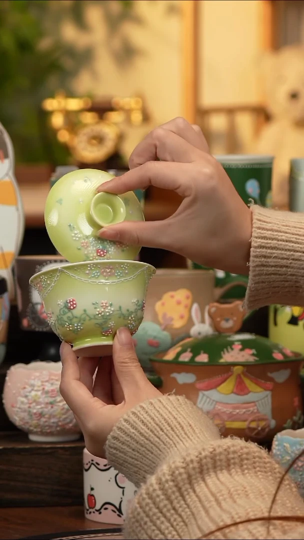 瓷片瓷T102景德镇原创手工陶瓷