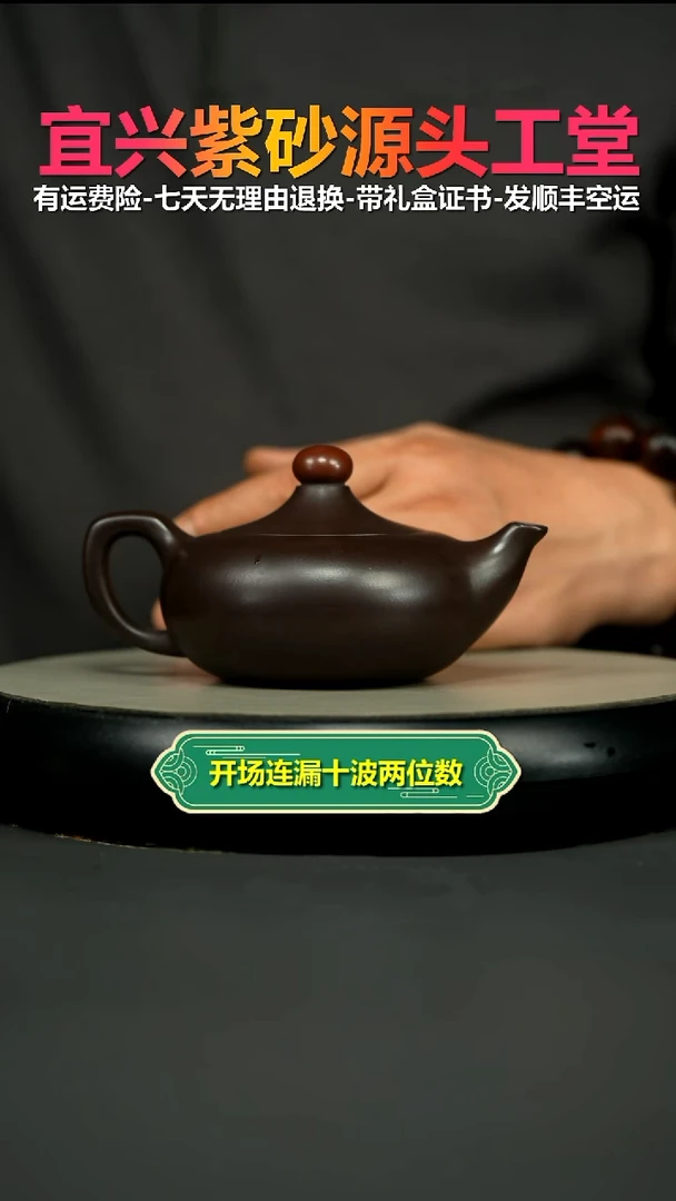 茶壶紫砂李传荣赤龙血砂鸿运当头220CC