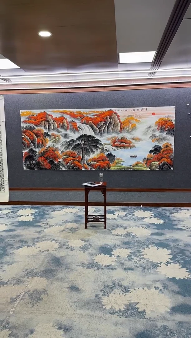 国画F****潜Z刘雪红-山水国画-大丈二