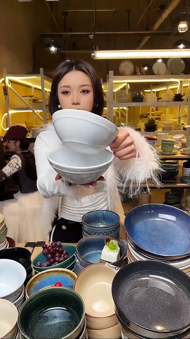 瓷105外贸尾货窑变釉下彩默认微瑕
