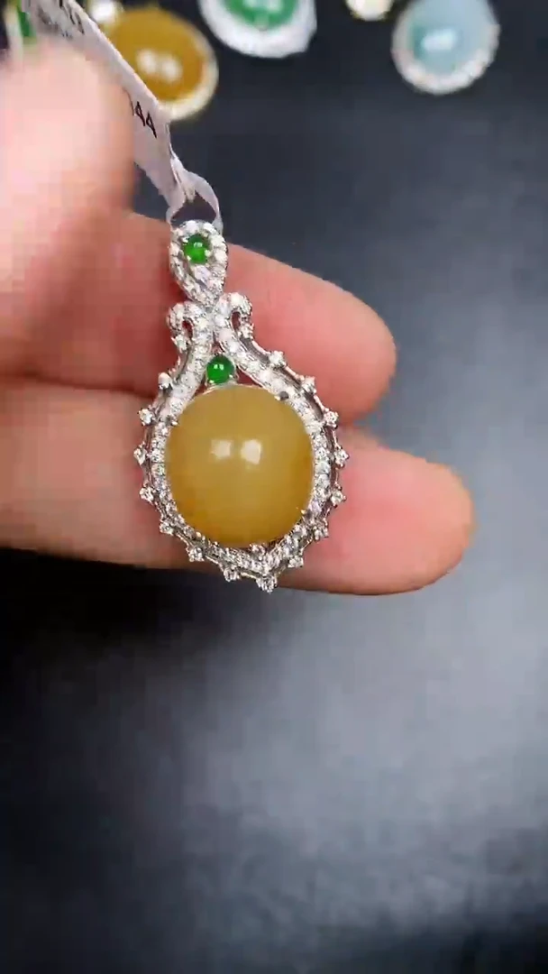 银S925镶嵌戒指翡翠3310