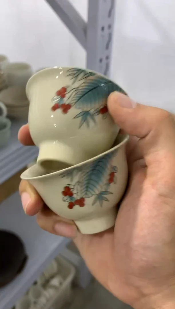 【清！一件不留】汝窑、茶壶盖碗茶杯主人杯微矿点