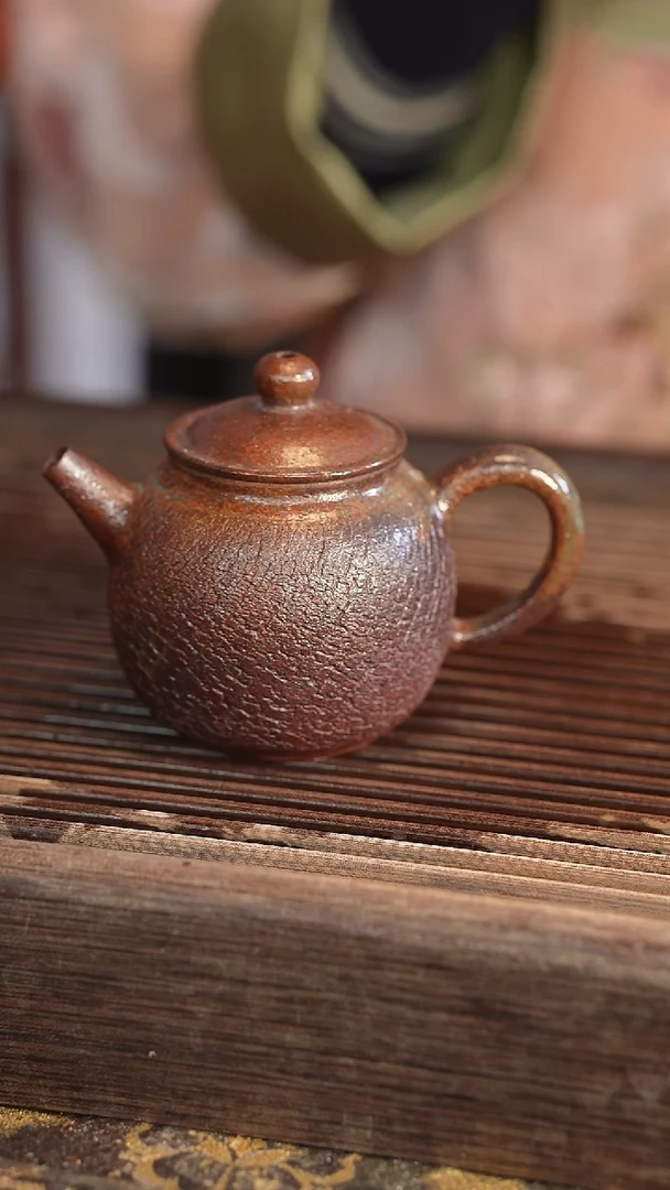 茶壶紫砂原矿手工制作2号 160cc