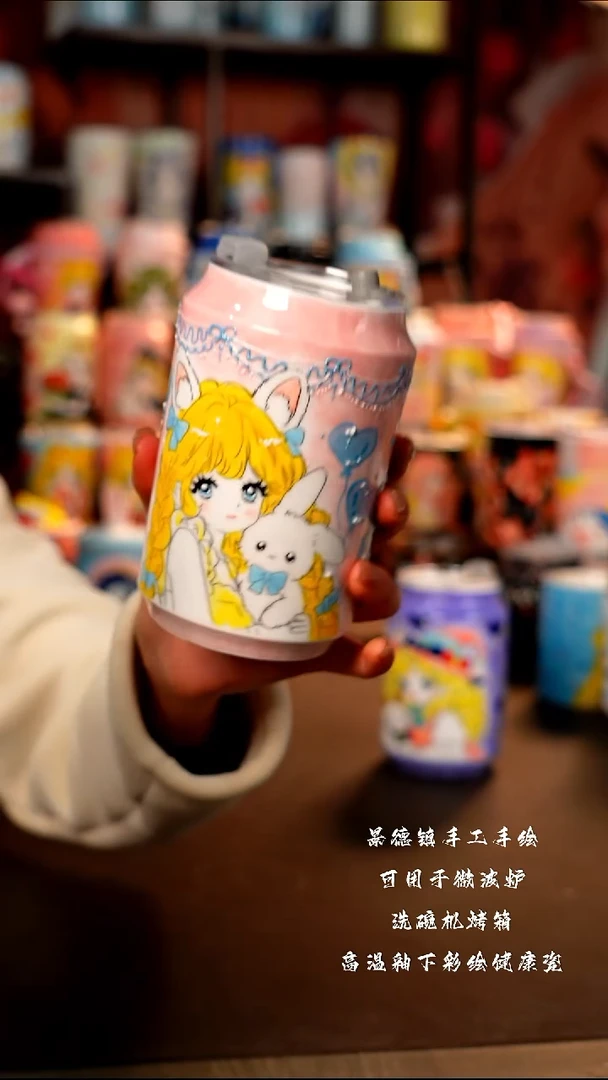 景德镇手工手绘陶瓷杯杯