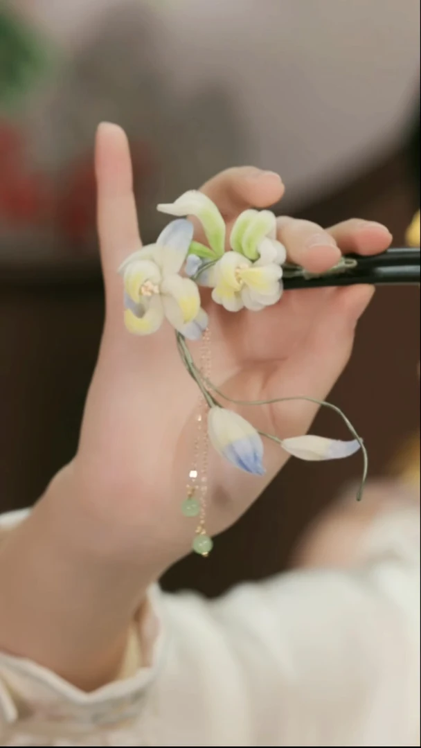 刺绣湘传礼纯手工发簪