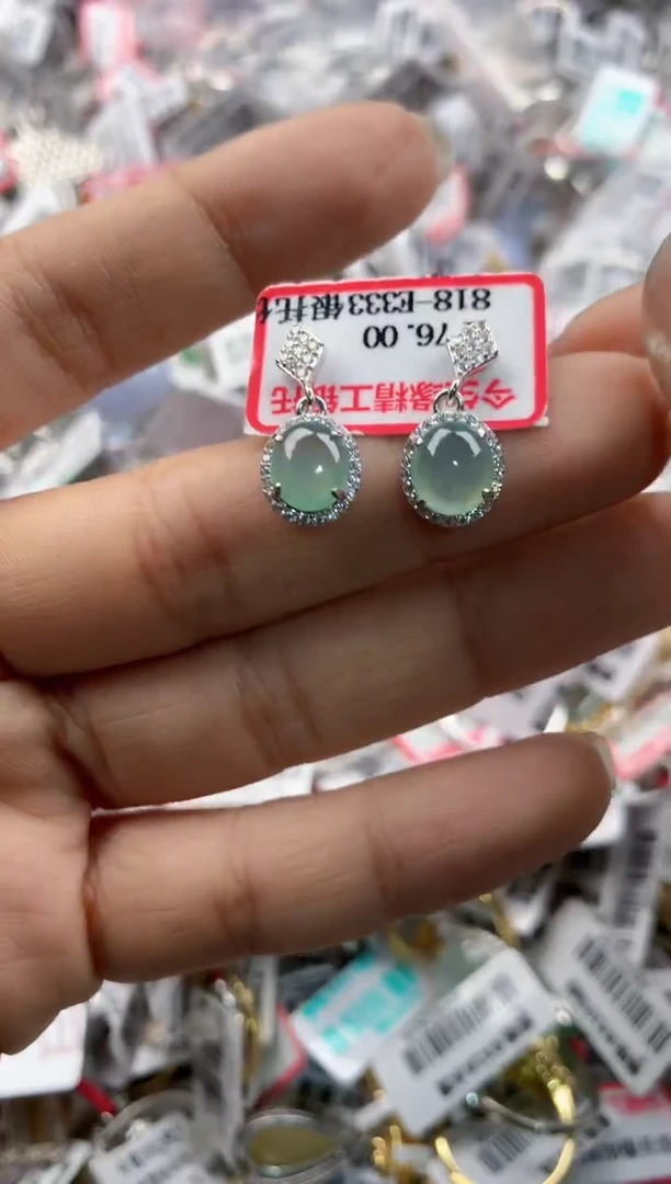 银S925镶嵌戒指翡翠141414---4