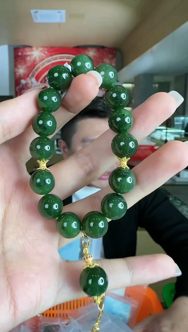 【闪购商品】和田玉手串银S925镶嵌0119-101