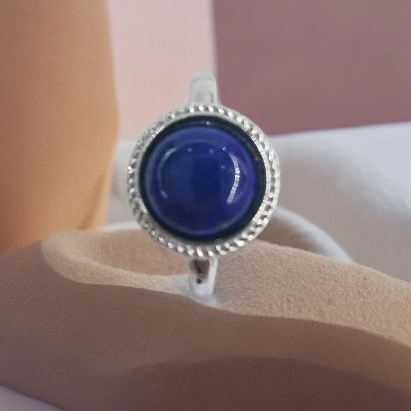 库存处理--高定珠宝设计款青金石戒指A498