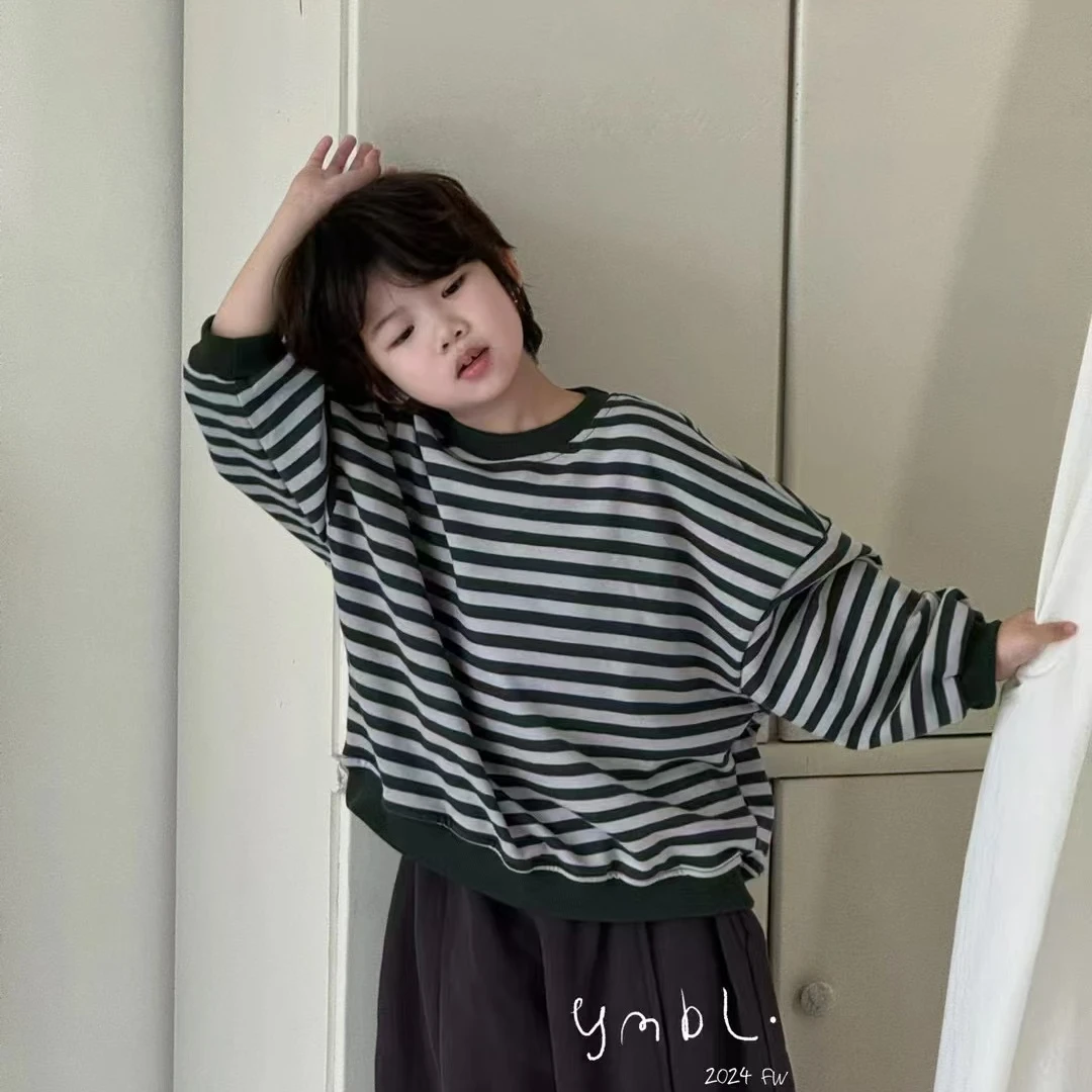 新款男女童日韩系高品质休闲卫衣打底