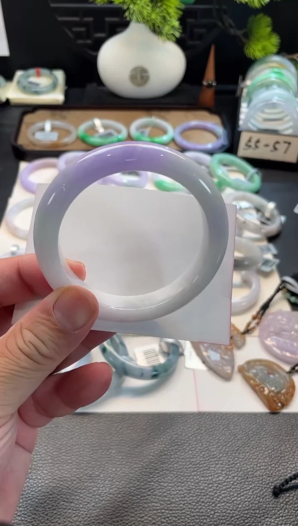 未镶嵌手镯翡翠63号链接 58.5正圈 棉线