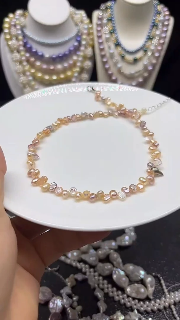 颈饰未镶嵌淡水珍珠多人