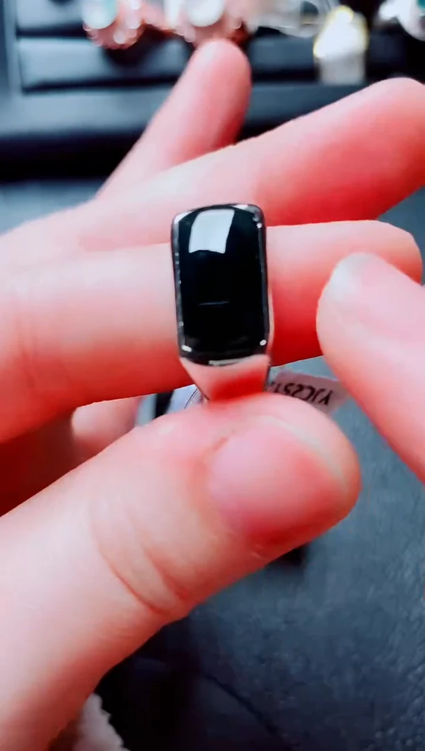 银S925镶嵌戒指翡翠111