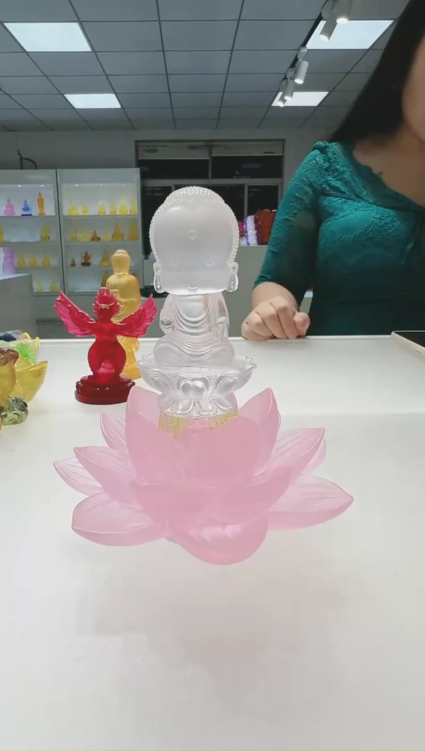 手工艺品琉璃古法琉璃阿弥陀佛