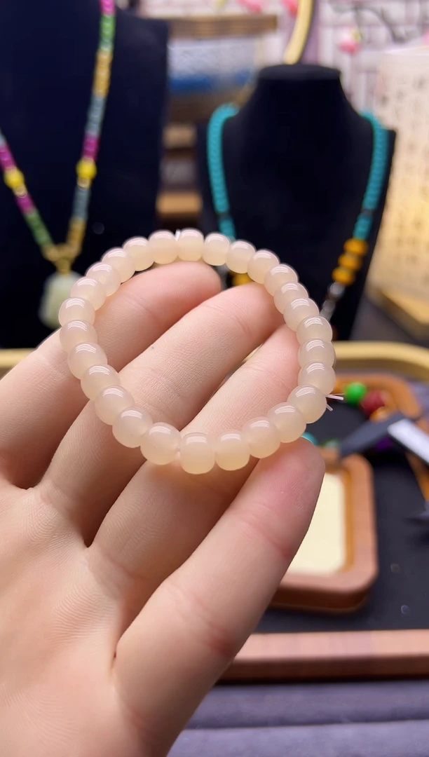 【闪购商品】和田玉手链14K金镶嵌S152`