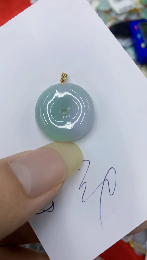 翡翠18K金镶嵌颈饰1111111111