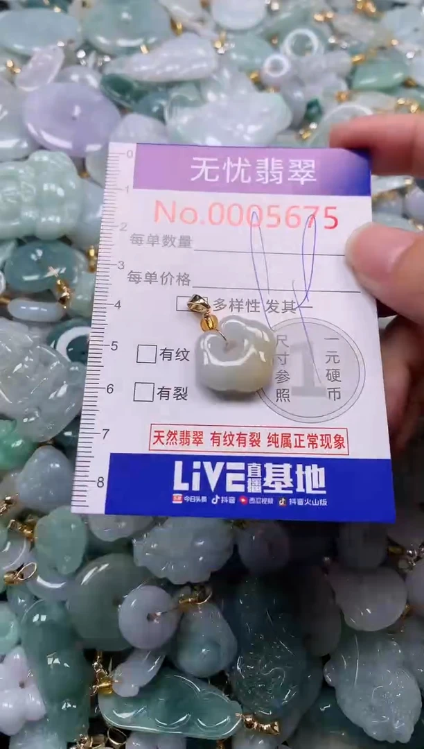 吊坠(不含链)未镶嵌翡翠5675
