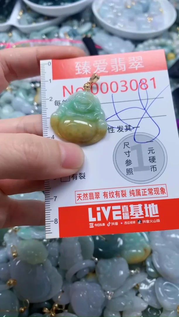 翡翠未镶嵌吊坠(不含链)3081