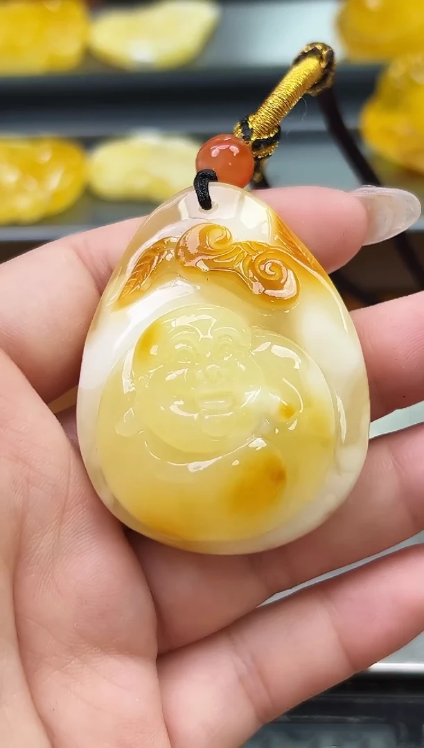 未镶嵌琥珀裸石琥珀蜜蜡吊坠