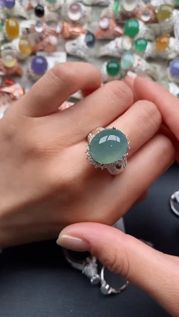 未镶嵌戒指翡翠444444+3