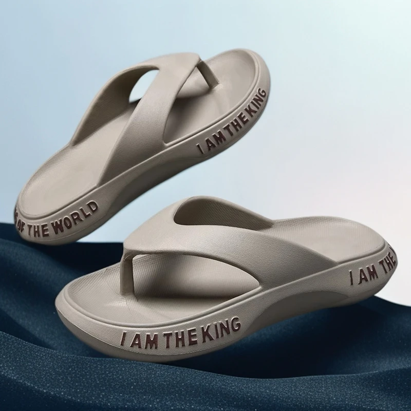 巴赛娜缇人字拖男外穿防滑踩屎感软底耐磨休闲沙滩夹脚个性凉拖鞋