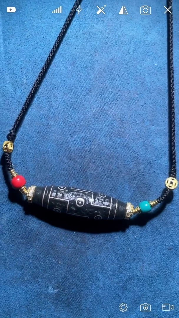 未镶嵌和田玉挂件Q0001561 九眼珠锁骨坠