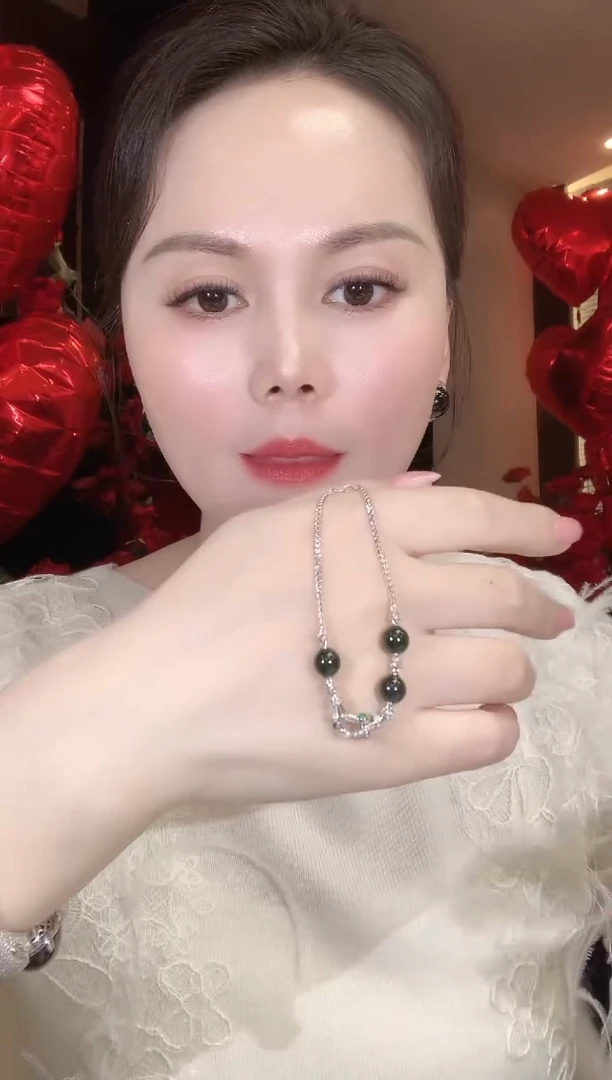 18K金镶嵌手链翡翠A153 多样性发货一件