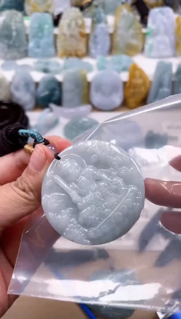 【闪购商品】翡翠颈饰未镶嵌天然缅甸A货翡翠445