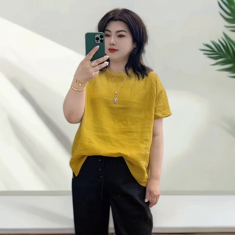 夏季款13678亚麻短袖