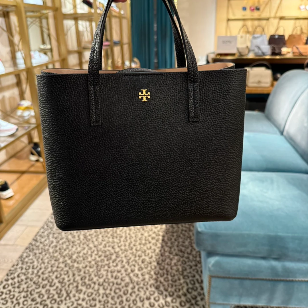 【预售】ToryBurch/汤丽柏琦店内现采BLAKE黑色小号手提托特包85985