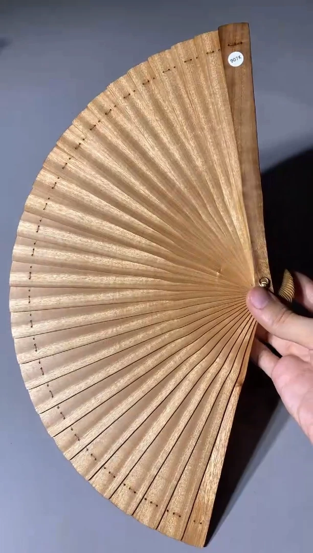 金丝楠907号21cm金丝楠木小叶桢楠扇子