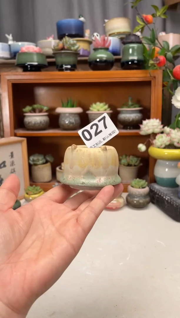 瓷片027知木小芳花盆