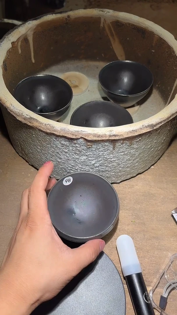 茶盏98建窑建盏福利微霞