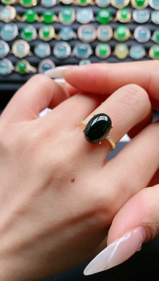 【闪购商品】翡翠戒指银S925镶嵌111111111