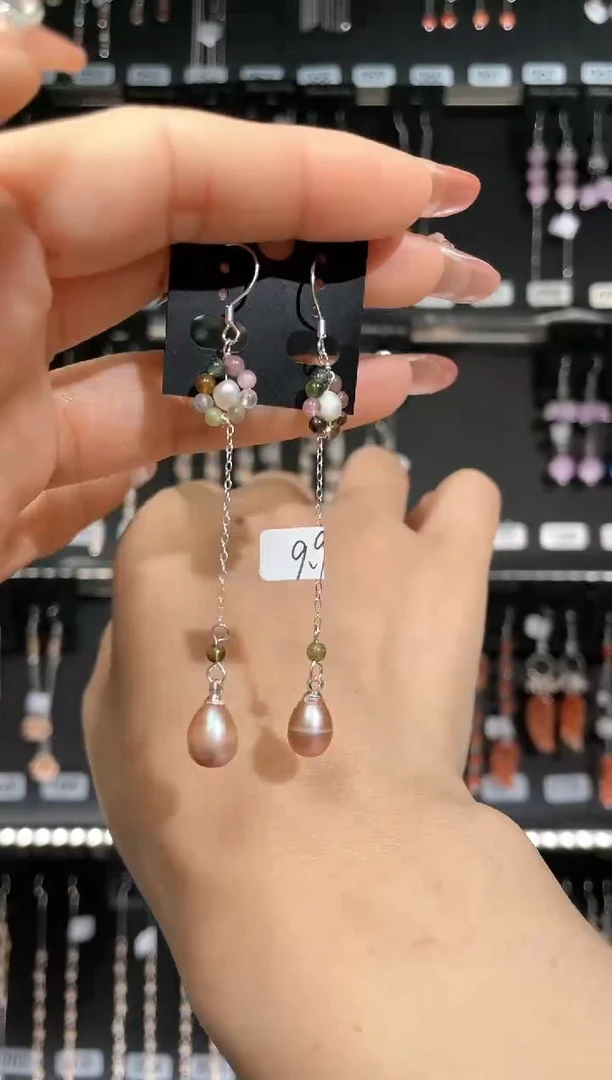 【闪购商品】紫晶耳饰银S925镶嵌喜欢拍