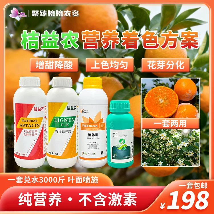 桔益农着色方案增甜上色促进花芽分化