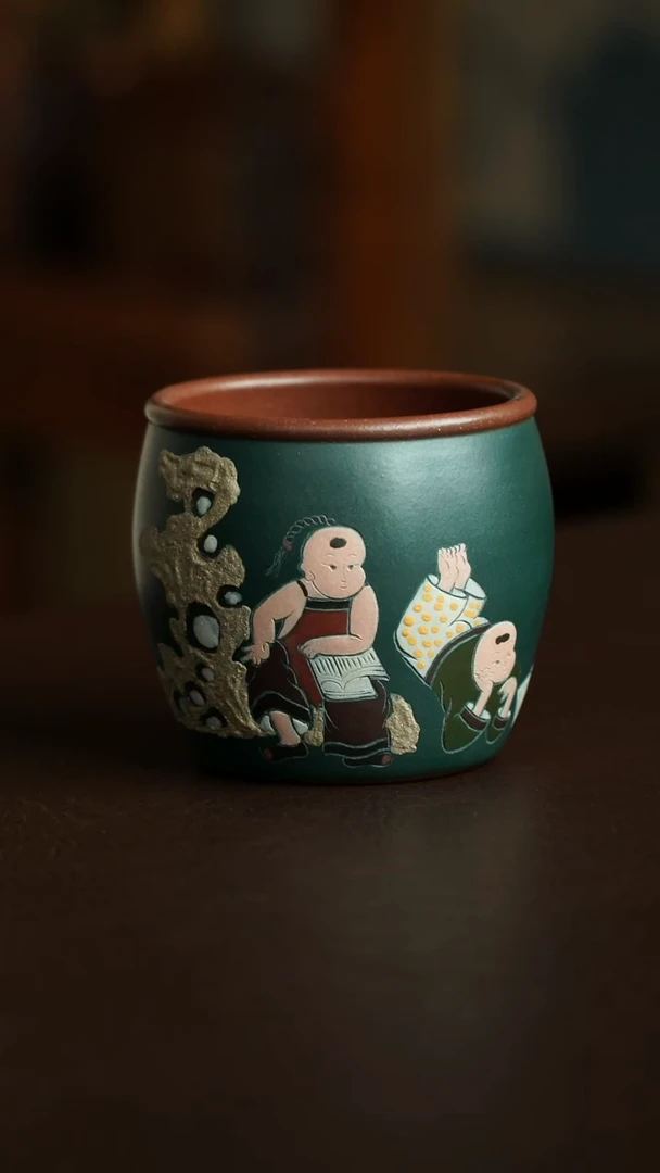 茶杯紫砂24号 书杯 宜兴紫砂原矿作品