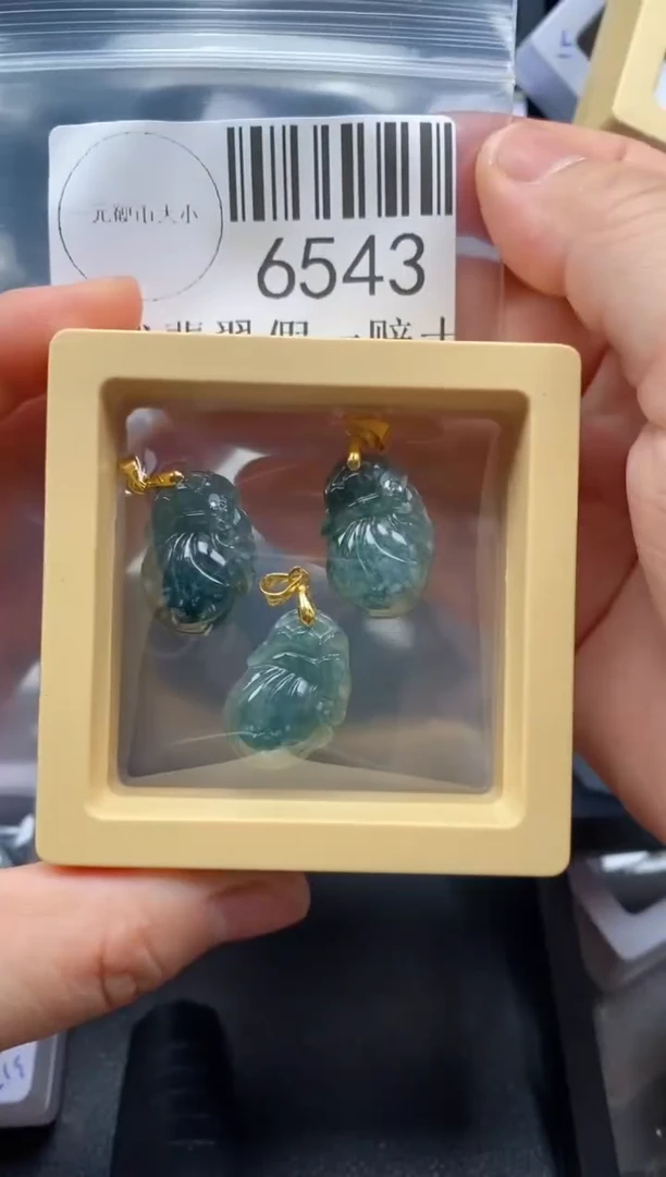 翡翠未镶嵌吊坠(不含链)6543
