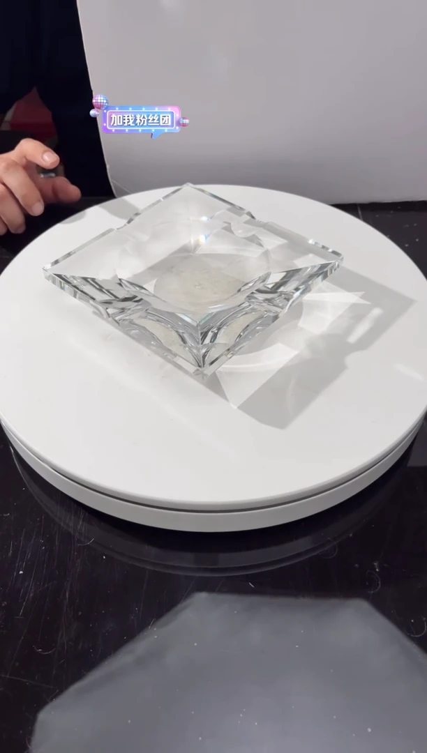摆件CS0104004净料水晶琉璃雪茄缸