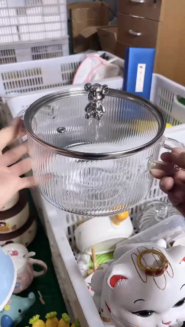 瓷片小熊汤锅可以明火煮福利，拼手速！