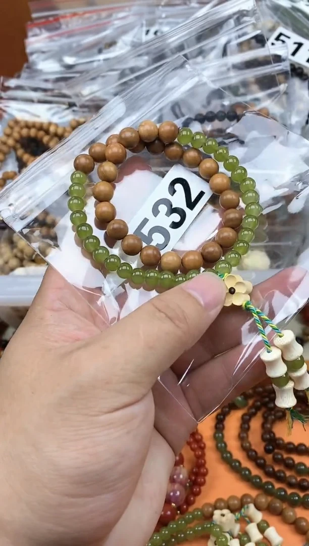 未镶嵌檀香木手串檀香双圈