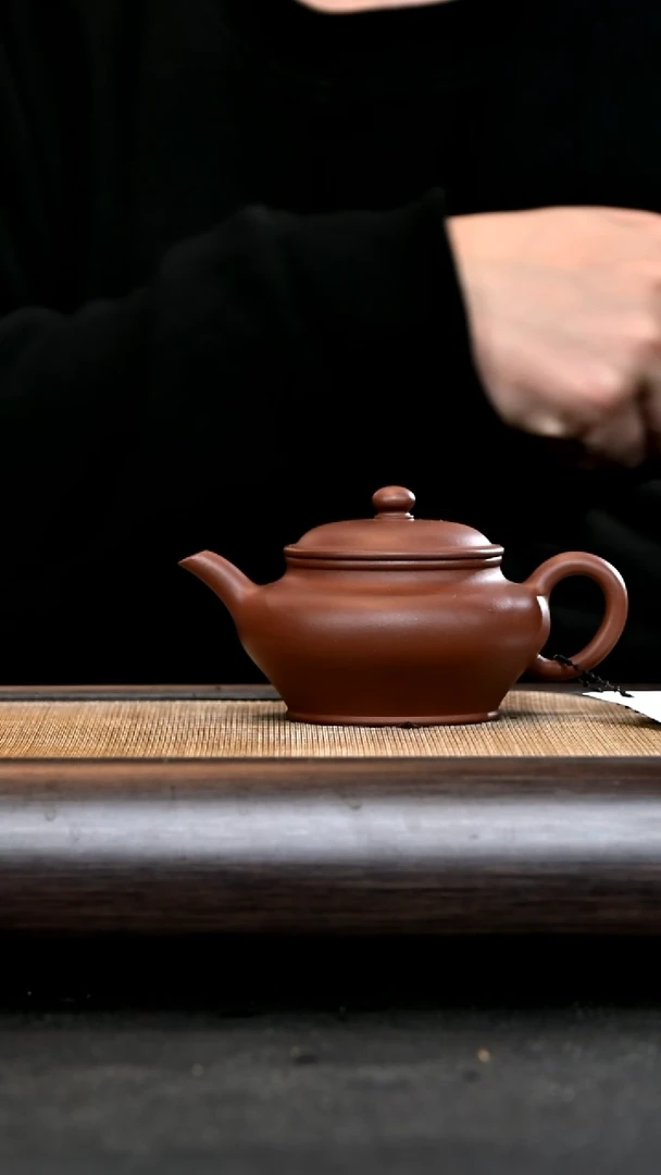 【闪购商品】紫砂茶壶Ah4122 虚扁 红紫泥