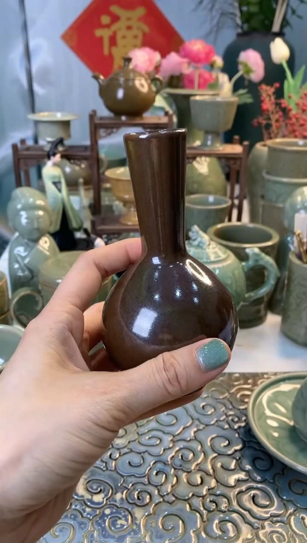 【闪购商品】直口 紫金釉花插XG001 【看图发货】