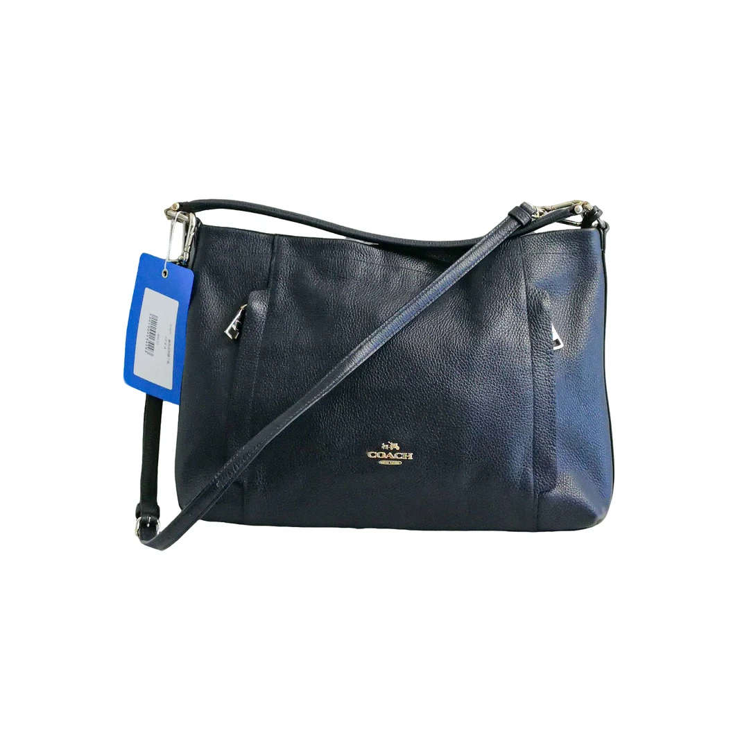 95新  coach 黑色皮质腋下包 031814