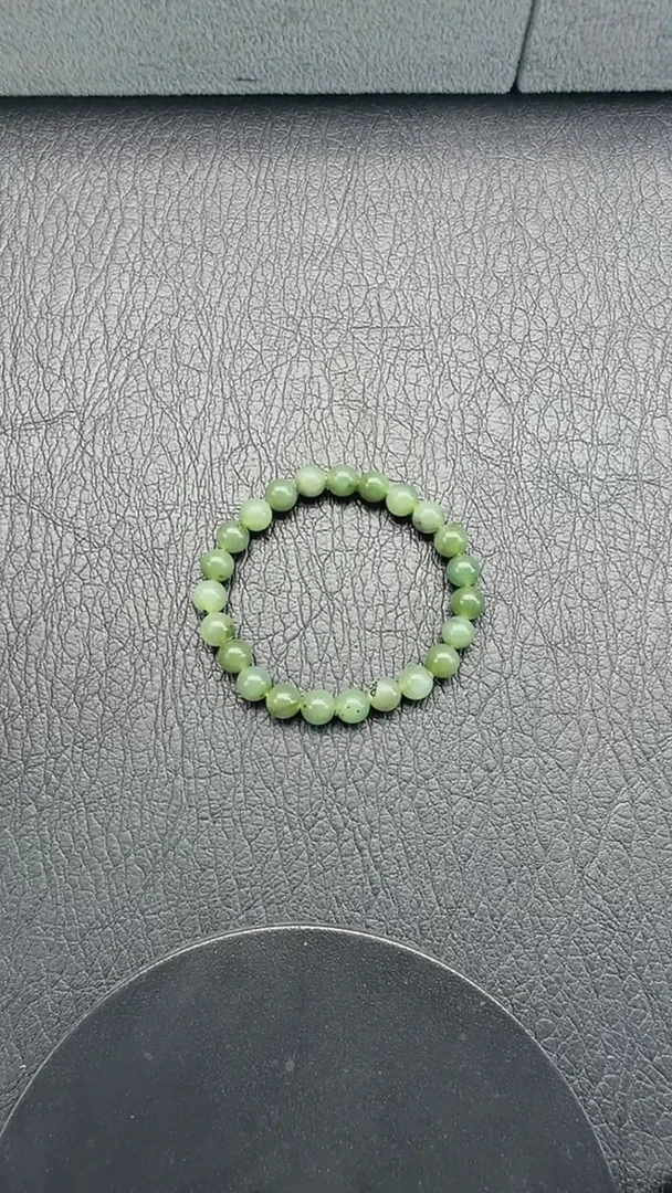 手链未镶嵌和田玉244卡8碧玉手链