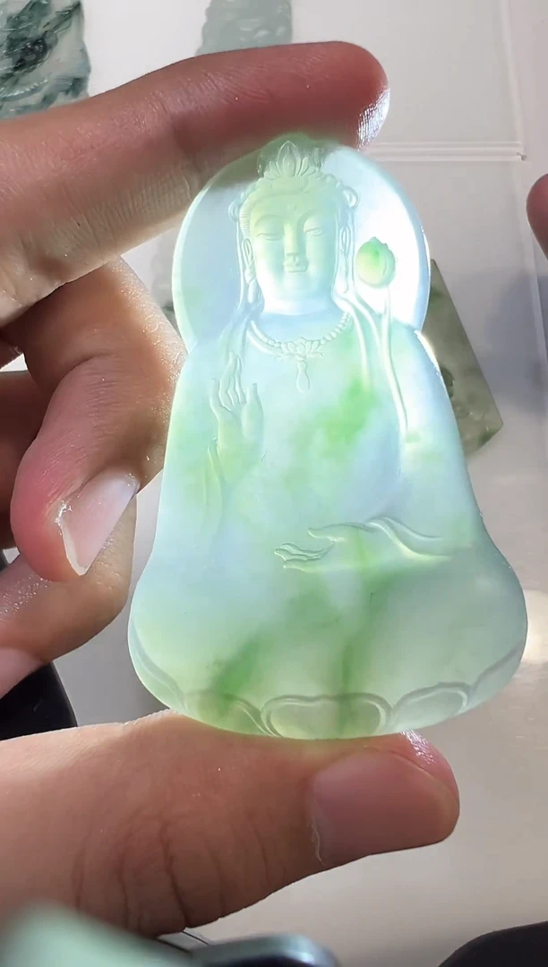 未镶嵌定制翡翠观音
