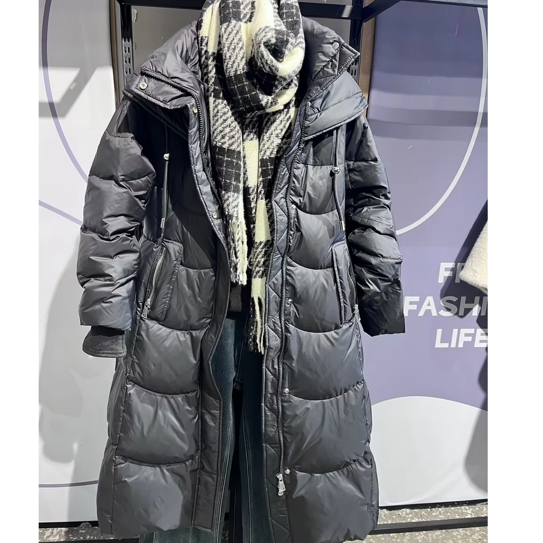 凡人优品女士韩版连帽休闲羽绒服设计师时尚Y016
