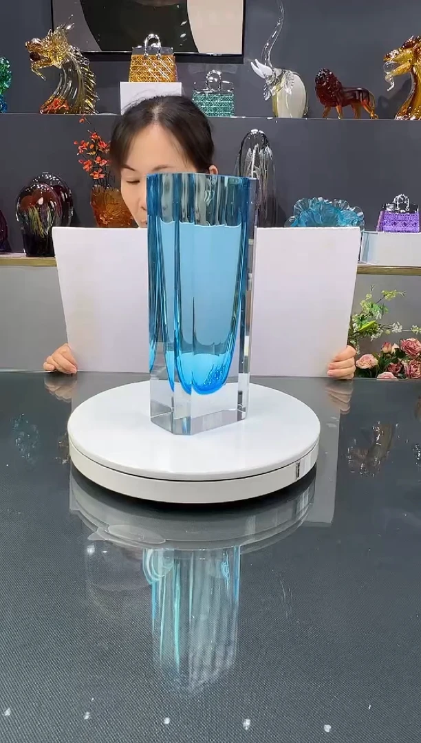 琉璃水晶琉璃花瓶1个