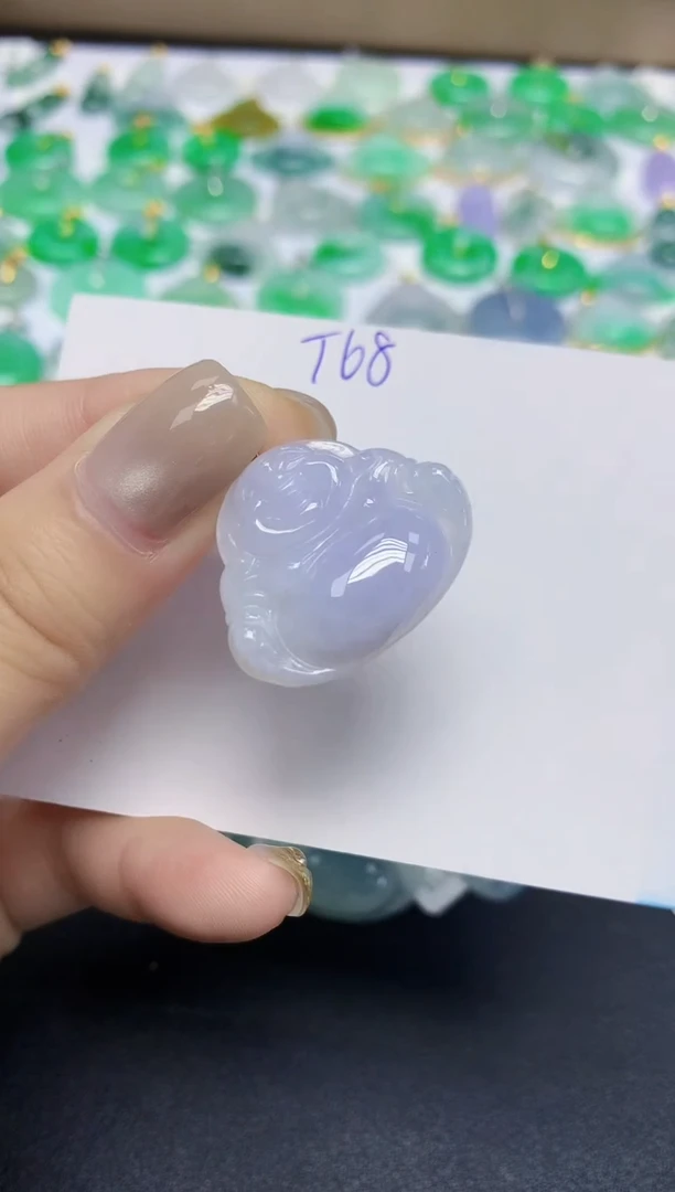 颈饰18K金镶嵌翡翠天然缅甸翡翠A货翡翠百元以上9元证书费自理